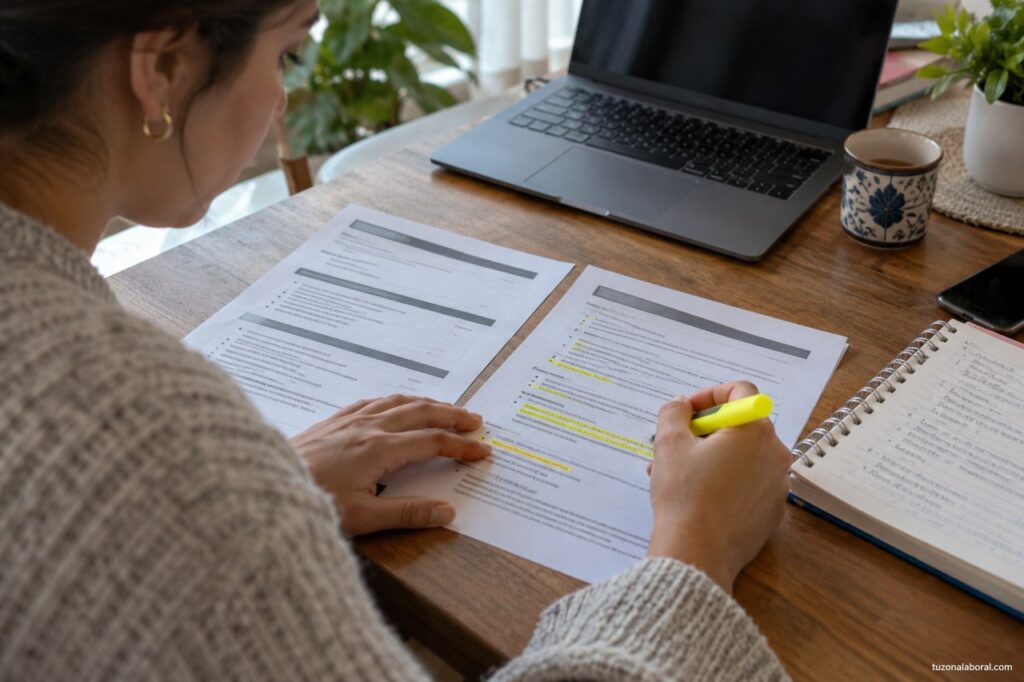Revisión de requisitos y condiciones de dos anuncios de empleo conceptuales.