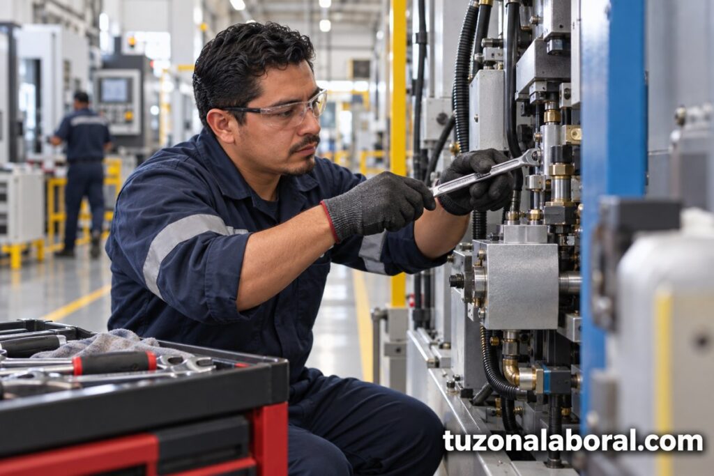 Escena ilustrativa de Mantenimiento, con la marca tuzonalaboral.com.
