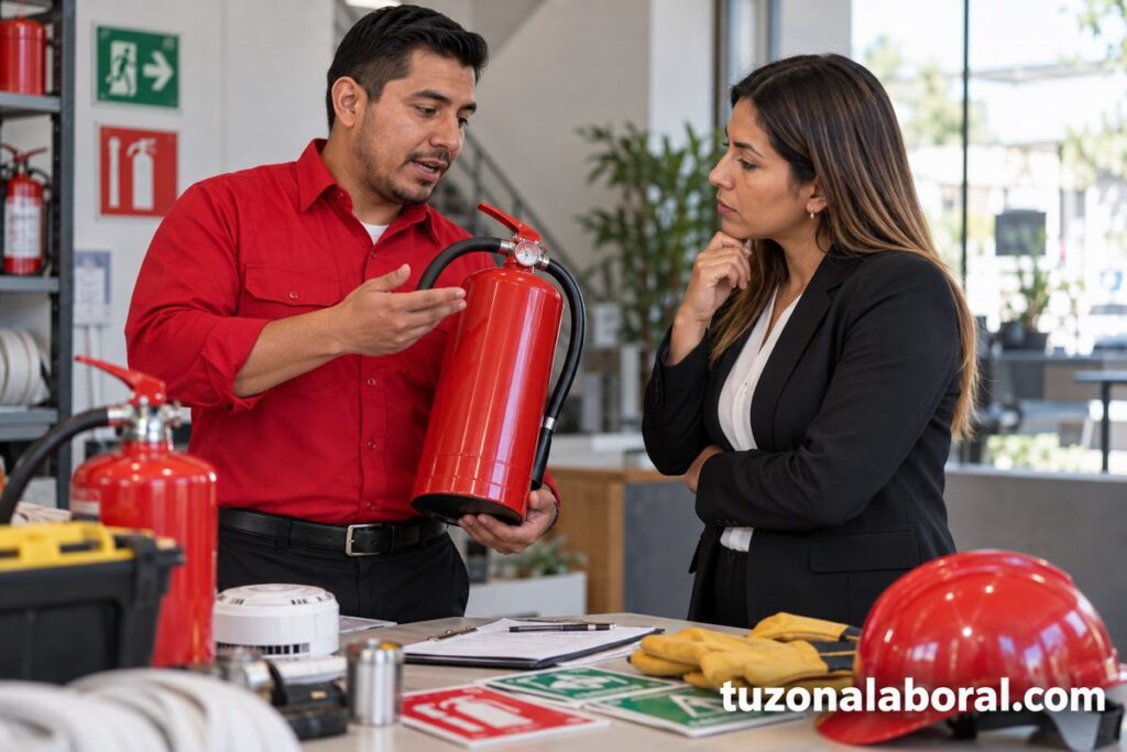 Escena ilustrativa de Promotor vendedor, con la marca tuzonalaboral.com.