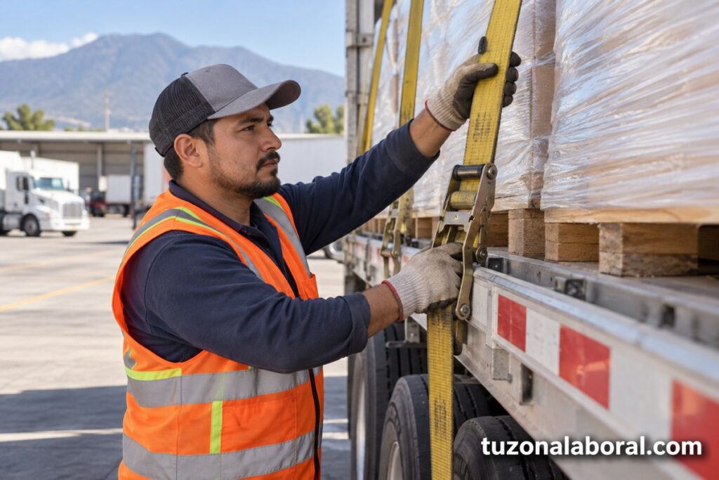 Escena ilustrativa de Operador de camion, con la marca tuzonalaboral.com.