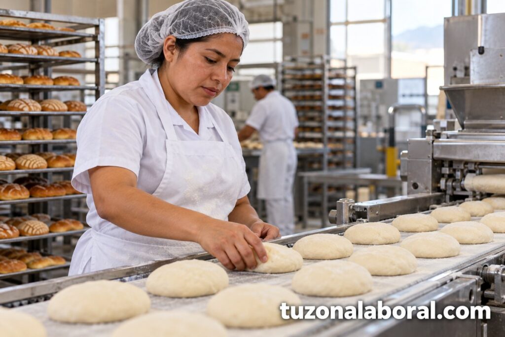 Escena ilustrativa de Operador de produccion, con la marca tuzonalaboral.com.